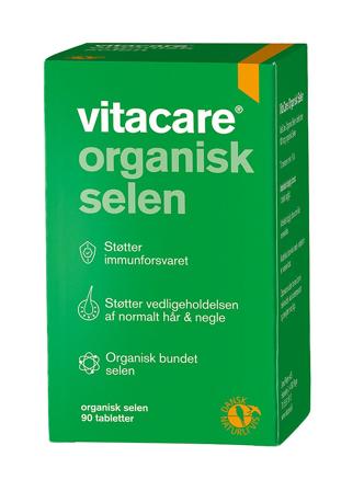 VitaCare Organisk Selen 90 tabl, Helse & Madvarer, Mineraler, Selen