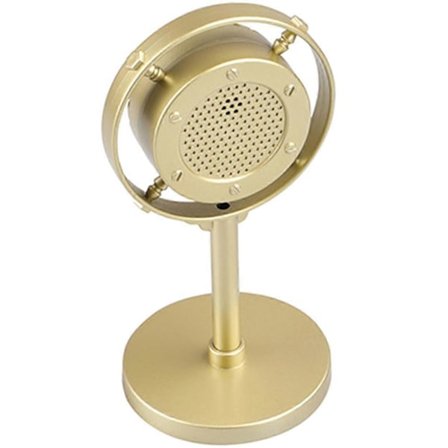 Mikrofoni Rekvisiitta Retrotyyli Kultaisesta ABS-materiaalista[HK]