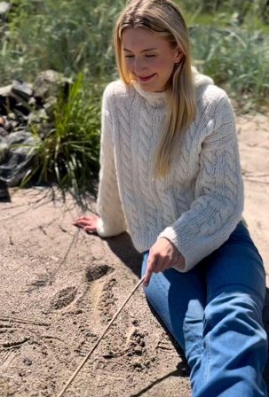 Knit Norway Flette Hoodie Genser Oppskrift