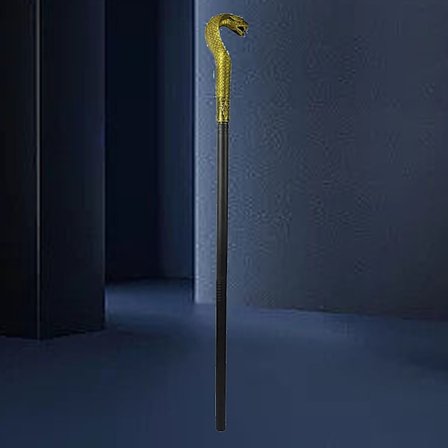 Mystisk Farao Tilbehør Antik Egyptisk Stil Stav Scepter Kostume Tilbehør Rekvisit til Halloween Udklædningsfester Gyldent Slangehoved