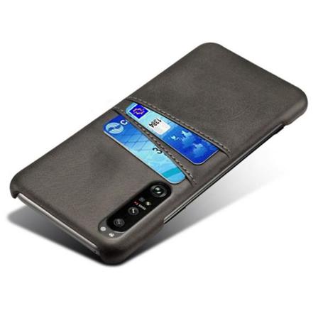 Xperia 1 Iii Stötdämpande Korthållare Retro V2 Svart