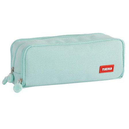 Stor 3-fack Cyan Pennfodral med stor kapacitet KLB