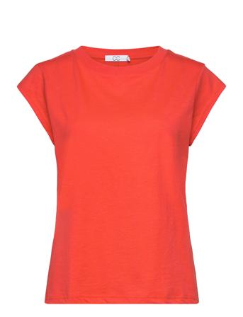 Cc Heart Basic T-Shirt T-shirts & Tops Short-sleeved Rød Coster Copenhagen*Betinget Tilbud