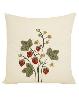 Putetrekk med brodert jordbærmotiv Off-white