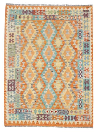 Kilim Afghan Old Style Rug Oriental Brown/Orange (Wool, Afghanistan)