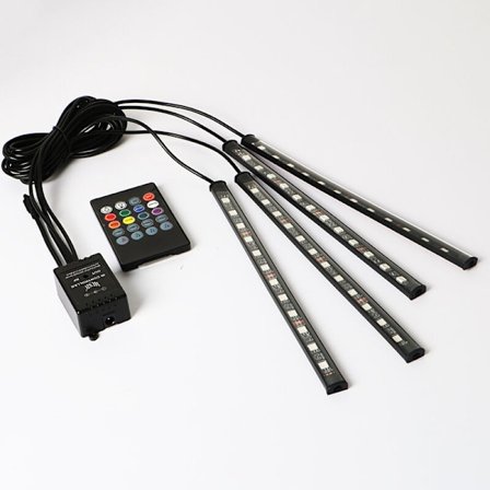 Bilens indvendige LED-lampe Bilens indre, Auto Gadgets Bil LED-lys APP-styring, Biltilbehør Gave til mænd Kvinder Biltilbehør(USB-stik)