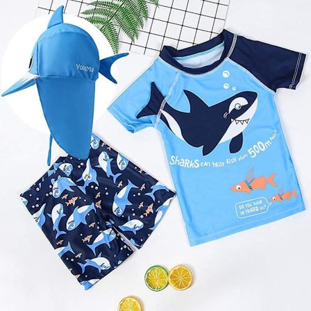 Baby Toddler Boys Two Pieces Swimsuit Set Swimwear Crab Bathing Suit