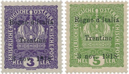 Italien 1918 - Sassone 1/2 - Postfrisk