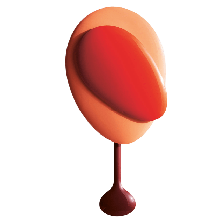 Design House Stockholm Mellow Clock Klockor Unisex Röd 48,5x5,5x20,8