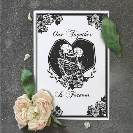 Our together is forever Skelett Poster