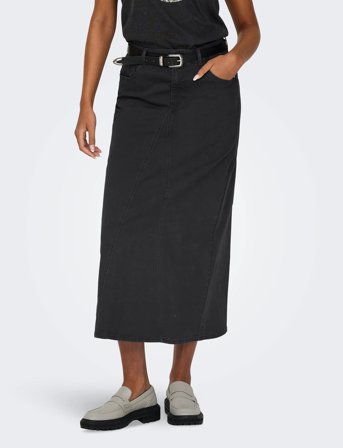 ONLY Onllola Hw Long Loose Skirt Cc Pnt - Black - XS