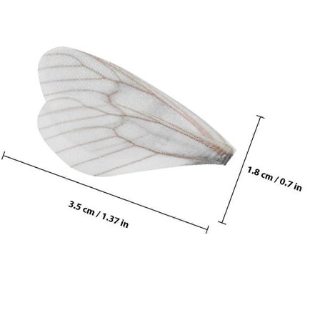 Vinge Dekorationer Guldsmed Vinger til Dekoration 20 stk. Hvide Håndlavede Håndværk [HK]