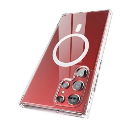 Samsung S22 Ultra Transparent stødabsorberende taske MagSafe-kompatibel