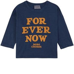 Kids - Bobo Choses Navy Forever Now T-Shirt 4-5 Years - Tops - 4-5 years - Navy