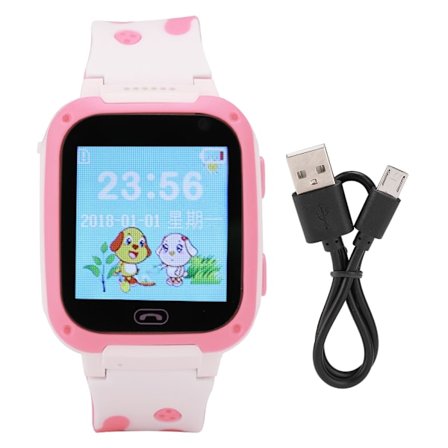 Anti-Lost Smart Watch Multifunktionelt GPS Tracker SOS Armbåndsur til Børn (Pink)