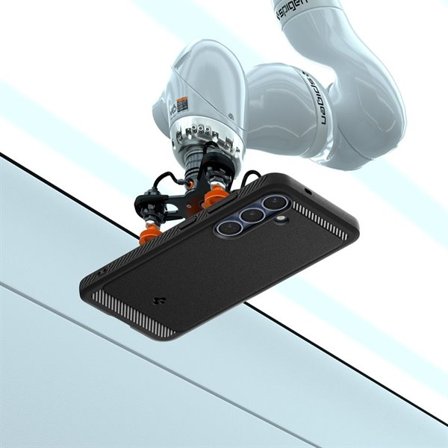 Spigen Rugged Armor Mag MagSafe-etui for Samsung Galaxy S25 - matt svart