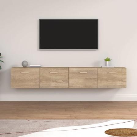 Vidaxl Väggskåp 2 St Sonoma-ek 100x36,5x35 Cm Konstruerat Trä Brun
