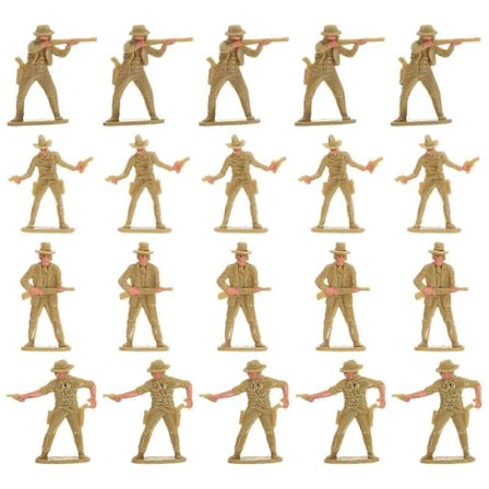 20 stk. Cowboy Figur Miniature Cowboy Modeller Western Cowboy Model Landskabsdekoration