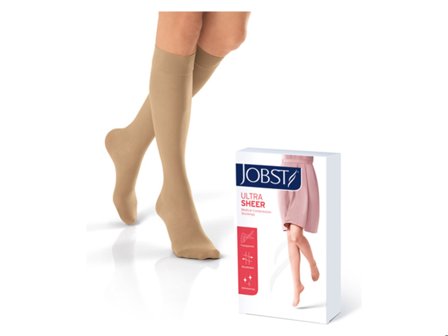 JOBST Ultra Sheer knestrømpe klasse1, X-Large, natural, 1 par