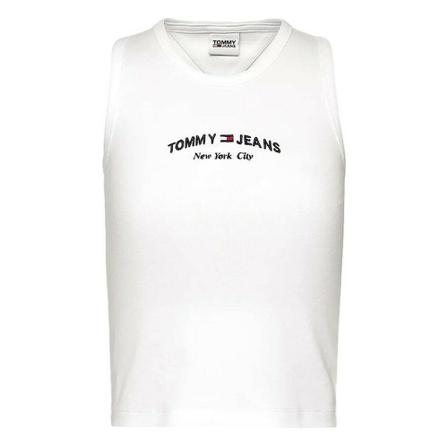 Tommy Jeans, Top Dw 0Dw 13822 Wit, Dames, Maat:M
