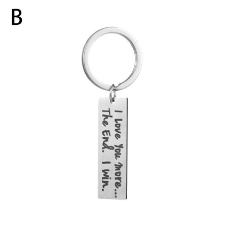 Brevnyckelring Brevnyckelkedja Jag Älskar Dig Mer / Mest