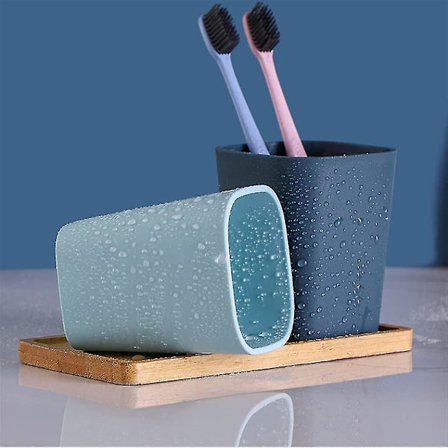 Mundskyl Kop Hjem Sød Tandkrus Par Sæt