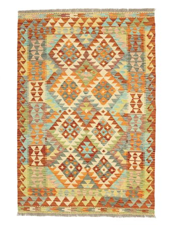 Tapis Kilim Afghan Old Style 107X156 Orange/Marron (Laine, Afghanistan)