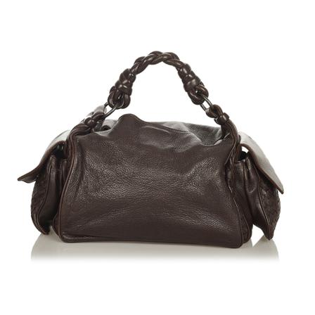 Bottega Veneta Vintage, Pre-owned Bag Bruin, Dames, Maat:ONE Size,gevlochten