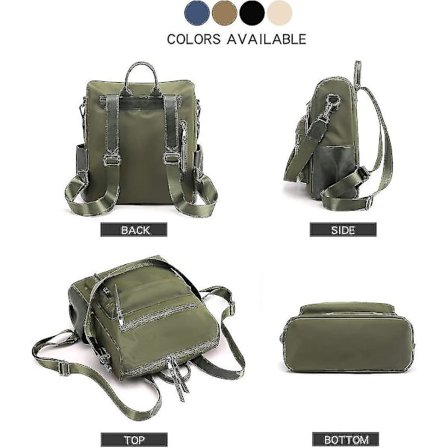 Veeki Dame Mote Ryggsekk Vesker Flerbruksdesign Konvertibel Veske Håndvesker og Skulderveske PU Lær Reiseveske