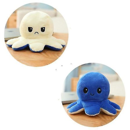 Vendbar blekksprut kosedyr (Hvit)