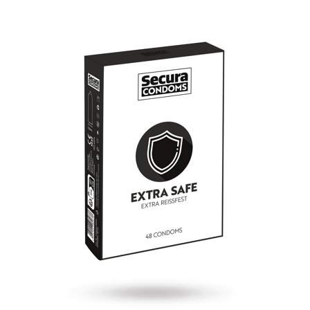 Extra Safe 48 pcs Condoms - Vuxen.fi - Liukuvoiteet - Secura