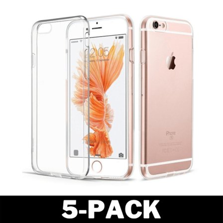 Genomskinligt Gummi iPhone 6/6s Skal Transparent TPU