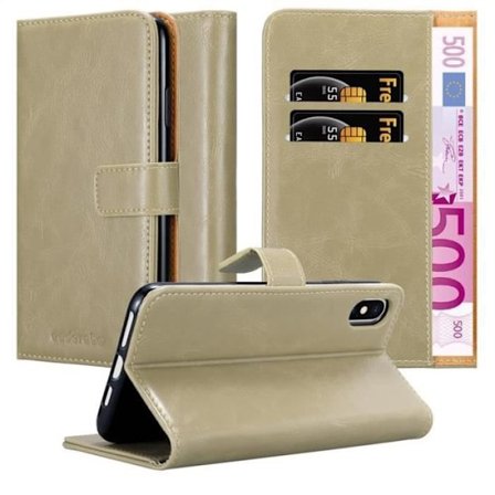 Skal för Apple iPhone XS MAX i MARRONE CAPPUCINO Skyddsskal med stödfunktion