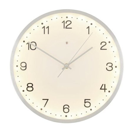 Vægur Prato med lydaktiveret lys 30 cm