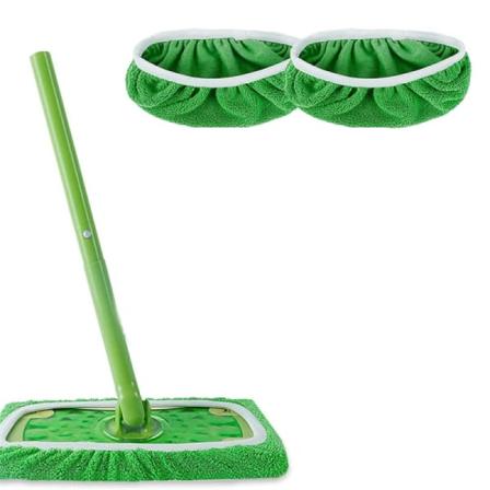 Swiffer Sweeper Moppe udskiftningspuder, klude til Swiffer Gulvmoppe, Genanvendeligt betræk 2 st