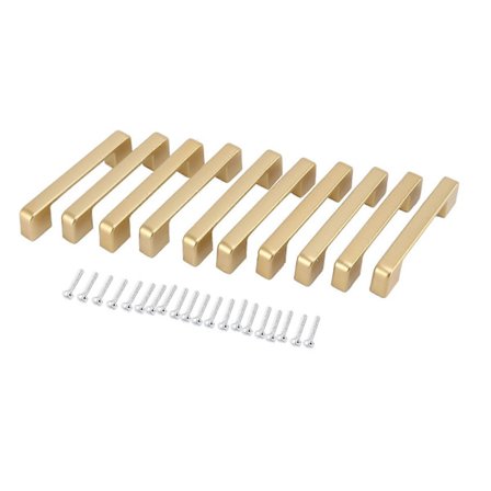 10 Pakke Skap Knotter Gull Skuff Knotter, Aluminium Legering Knotter for Kjøkkenskap Maskinvare Kjøkkenskap Håndtak