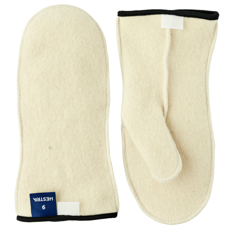 Hestra Wakayama Wool Liner Mitt Unisex Offwhite