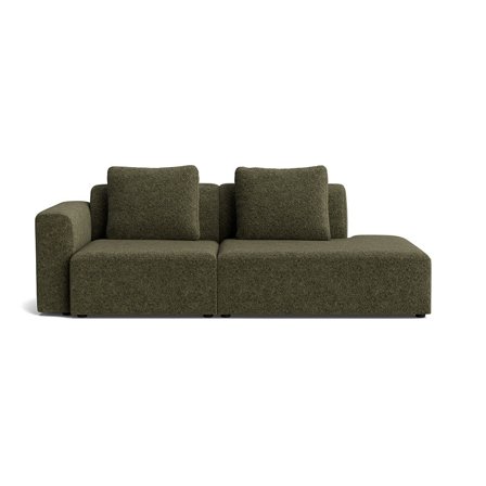 Como lounge sofa, højrevendt | Open end - Anthology Grøn - 226x100x83 - Sofa