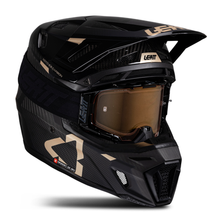 Kask Cross Leatt Moto 9.5 V25 z Goglami Carbon M