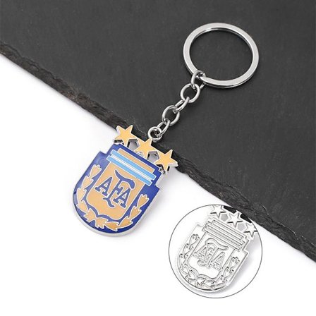 2-pack Färgglada metallnyckelringar för bilar, souvenirer och presenter till fotbollsfans