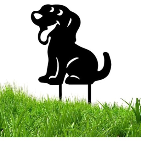Hagepynt hund valp stake dyr silhuetter hage