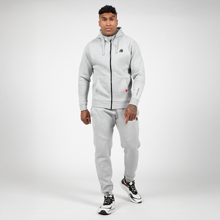 Gorilla Wear Leon Zip Hættetrøje Grå
