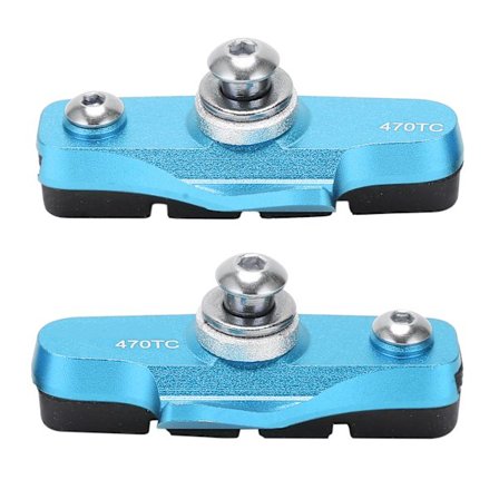 1 Par Landeveissykkel Bremseklosser Sammenleggbar Sykkel Bremseklosser Sko Sykkeltilbehør Blå