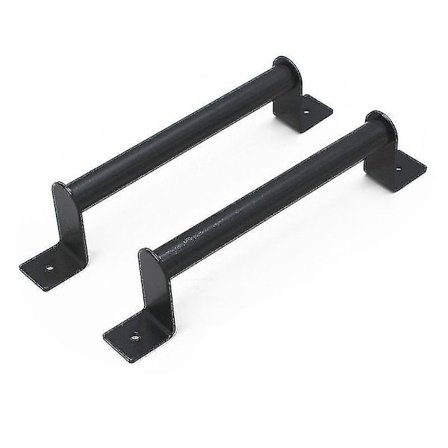 2 stk. Sorte Kulstofstål Skydedørsgreb