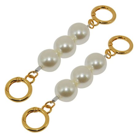 2 kappaletta keinotekohelmiä ketjuhihna pidennystä helmi laukku ketju Str