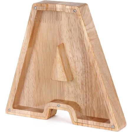 Personlig sparebøsse i tre, en perfekt unik gave, dekorasjon, suvenir eller sparebøsse (A, 10*2.8*18cm),