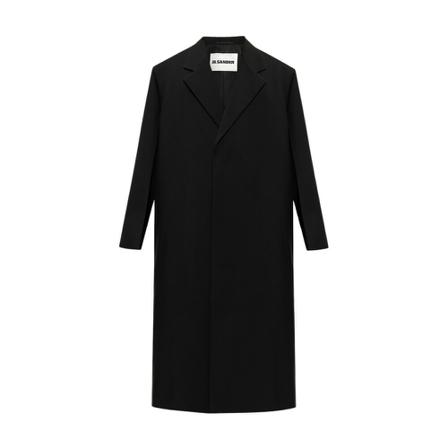 Jil Sander, Wool coat Zwart, Heren, Maat:M,wol