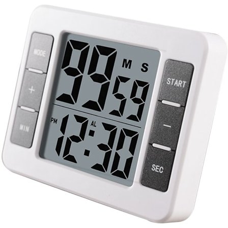 Magnetisk LCD Digital Køkken Timer med Høj Alarm Ur Nedtælling Tid Påmindelse 99 Minutter og 59 Sekunder