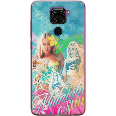 Kompatibelt Mobildeksel til Xiaomi Redmi Note 9 Eventyrverden med Steve, Creeper og dyr i fargerik blokkgrafikk