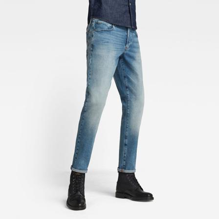 G-star, Straight Tapered Aged Jeans Blauw, Heren, Maat:W29 L34